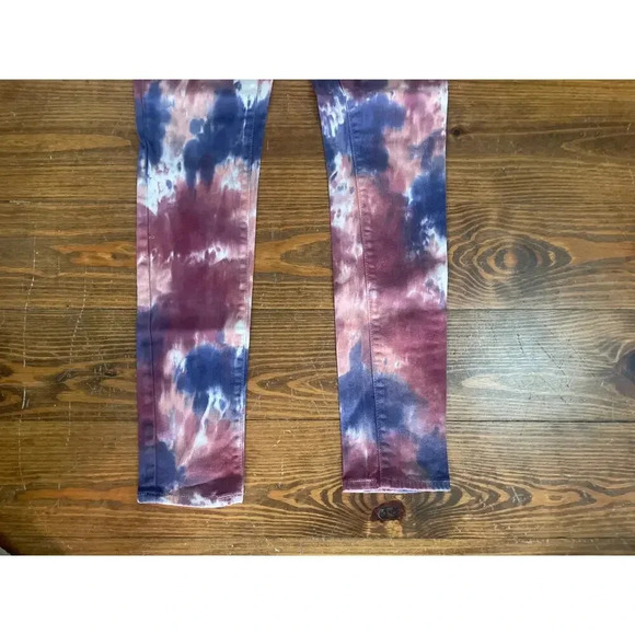 Paige Colorful Verdugo Ultra Skinny Tie Dye Jeans, sz 29 - Picture 4 of 10